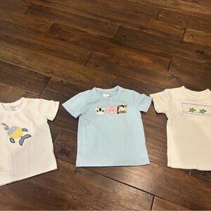 Boys smocked/embroidered tshirts